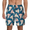 Kdxio Cute Salamander Print Men's Swim Trunks with Compression Liner 7
