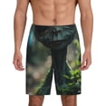 thumbnail image 1 of Kdxio Cute Saucerman With Big Eyes Print Mens Sleep Shorts Bottoms Soft Comfy Pajama Wear Pants with Drawstring Pockets, 1 of 5