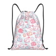 thumbnail image 1 of Kdxio Cute Sheep Print Drawstring Backpack Bag,Waterproof Draw String Back Sack, Gym Drawstring Bags Swim Bag For Unisex, 1 of 1