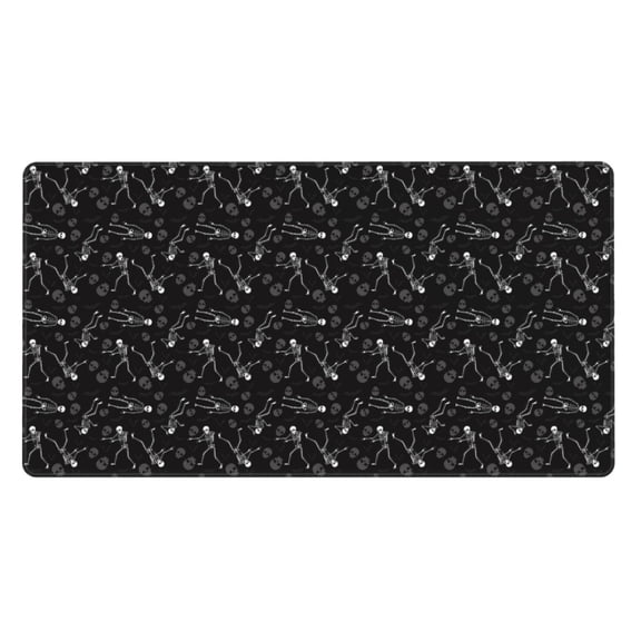 Kdxio Cute Skull Print Large Gaming Mouse Pad,Non-Slip Base,Water Resist Keyboard Pad for Gamer,Office & Home,29.5 x 15.8 in