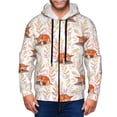 thumbnail image 1 of Kdxio Cute Sleepy Fox Print Men Hoodies Casual Hoodies for Men with Zip Pockets Full Zip Long Sleeve Sweatshirt Sports Hooded Jacket-X-Large, 1 of 5
