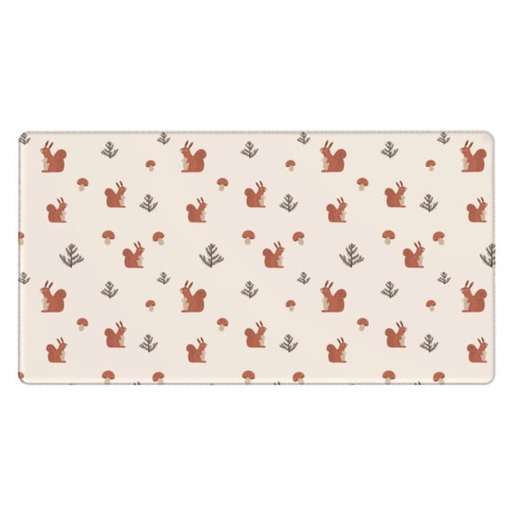 Kdxio Cute Squirrel Print Large Gaming Mouse Pad,Non-Slip Base,Water Resist Keyboard Pad for Gamer,Office & Home,29.5 x 15.8 in