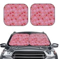 thumbnail image 1 of Kdxio Cute Strawberry Print 2-Piece Sun Shade Front Windshield - Foldable Car Front Window Sunshades for Most Sedans SUV Truck, 1 of 6