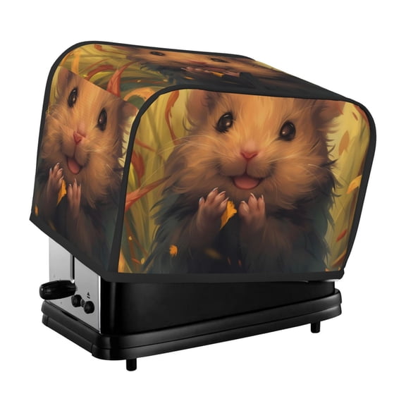 Kdxio Cute Sunflower Guinea Pig Print Toaster Cover Bread Machine Cover Fits for Most Standard 2 Slice Toasters,Keep Toaster Free From Dust And Fingerprint Oven Dustproof Cover
