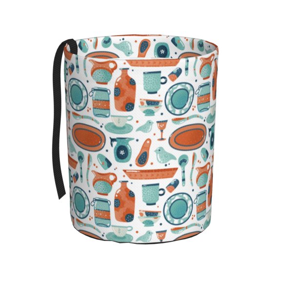 Kdxio Cute Tableware Car Trash Can Garbage Car Accessories Trash Can Car Waste Bin for for Driver and Passenger Any Vehicle