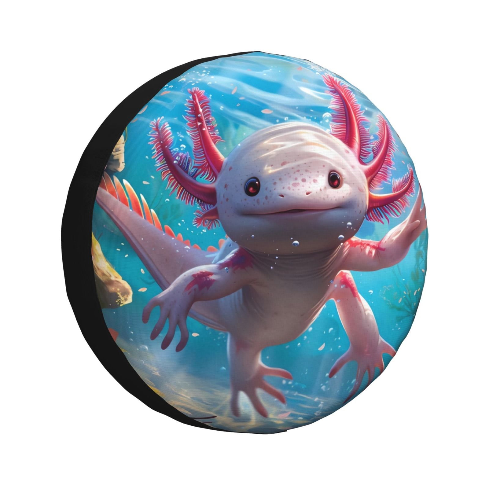 Kdxio Cute Underwater Axolotl for Tire Cover Wheel Protectors Tyre