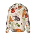 thumbnail image 1 of Kdxio Cute Vegetables Print Women Men Sun Protection UPF 50+ Jackets Zip Up Long Sleeve Hoodie Hiking Lightweight with Pockets, 1 of 7