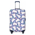 thumbnail image 1 of Kdxio Cute White Rabbit Pattern Luggage Cover for Travel,Elastic and Durable,Fits 18-32 Inch,-No luggage included, 1 of 8