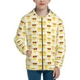 thumbnail image 1 of Kdxio Cute Yellow Duck Pattern Kids Boys Girls Zip Up Hoodie 3D Printed Hooded Sweatshirt Hoody Coat with Pocket 7-12 Y-Medium, 1 of 6