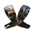 thumbnail image 1 of Kdxio Cyberpunk Skull American Flag Print UV Sun Protection Arm Sleeves - Tattoo Cover Up - Basketball Arm Sleeve UPF 50 Cooling for Men Women, 1 of 6