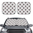 thumbnail image 1 of Kdxio DOG IS WEARING PIRATE COSTUME Print 2-Piece Sun Shade Front Windshield - Foldable Car Front Window Sunshades for Most Sedans SUV Truck, 1 of 6