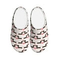 thumbnail image 1 of Kdxio Dachshund And Hearts Women's Men's Slippers Plush Slip-On House Slipper for Winter Indoor Soft Cushion Non-slip Fluffy Slides Slippers-11, 1 of 7