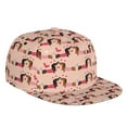 thumbnail image 1 of Kdxio Dachshund Couple Print Snapback Hat for Men Women,Adjustable Baseball Cap, 1 of 7