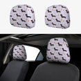 thumbnail image 1 of Kdxio Dachshund Dog Pattern Print 2 Piece Car Head Rest Covers Set Auto Front/Rear Seats Headrest Cover Universal Fit Most Cars,Sedan, SUV, 1 of 9