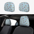 thumbnail image 1 of Kdxio Dachshund Dog Pattern Print 2 Piece Car Head Rest Covers Set Auto Front/Rear Seats Headrest Cover Universal Fit Most Cars,Sedan, SUV, 1 of 9