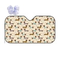 thumbnail image 1 of Kdxio Dachshund Dog Print Front Windshield Sun Shade,Folding Auto Sunshade for Car Truck SUV-Medium, 1 of 7