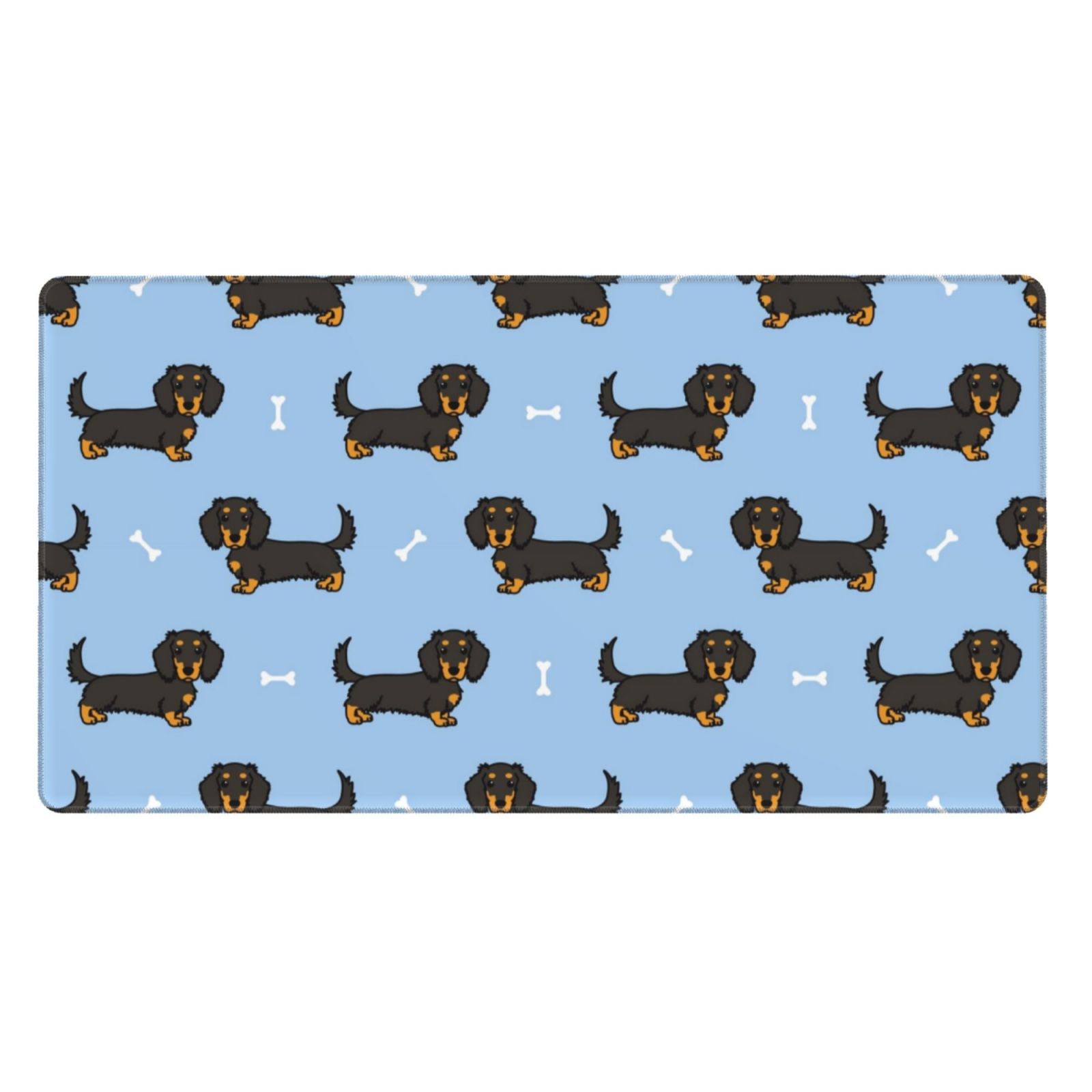 Kdxio Dachshund Dog Print Large Gaming Mouse Pad,Non-Slip Base,Water Resist Keyboard Pad for Gamer,Office & Home,29.5 x 15.8 in