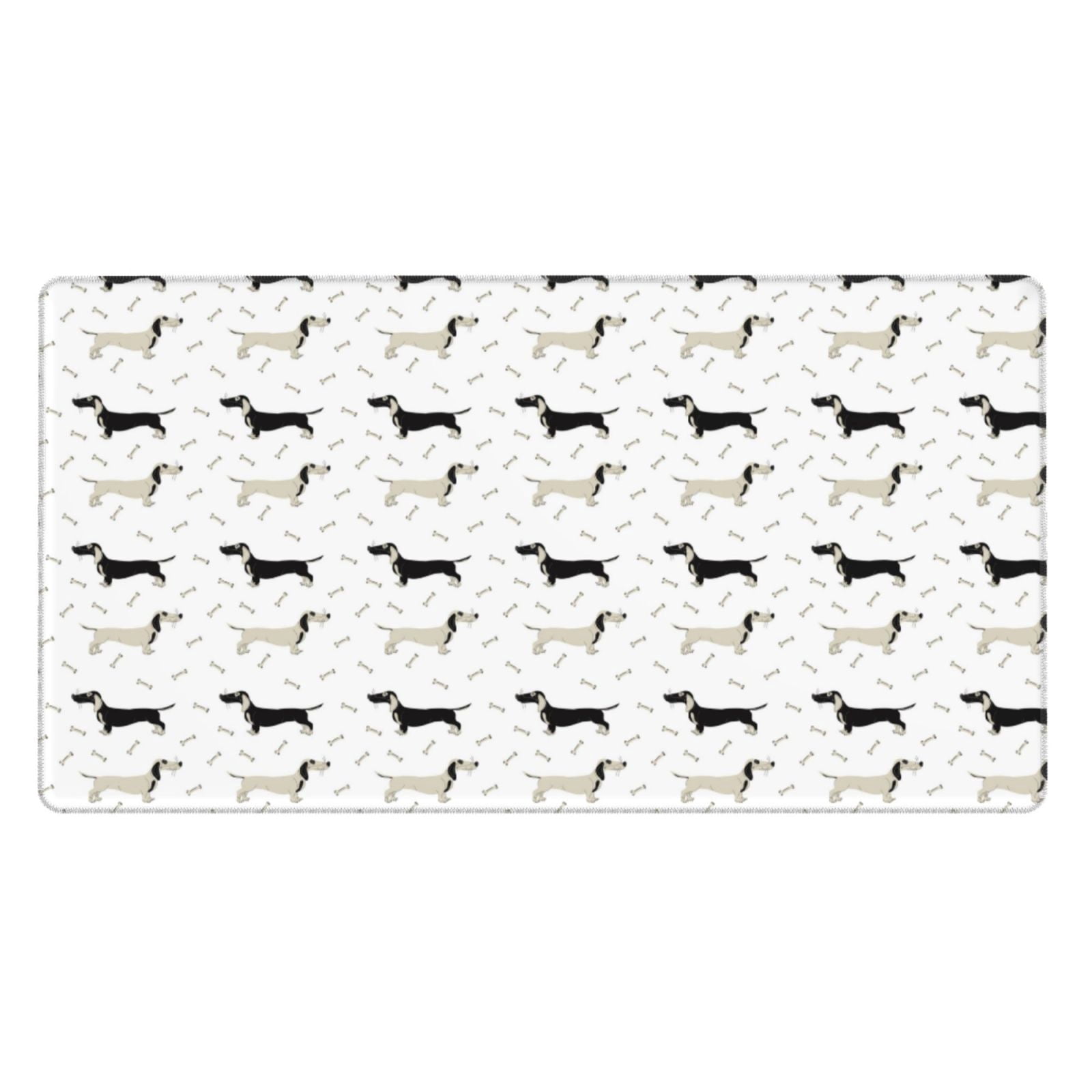 Kdxio Dachshund Dog Print Large Gaming Mouse Pad,Non-Slip Base,Water Resist Keyboard Pad for Gamer,Office & Home,29.5 x 15.8 in