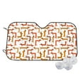 thumbnail image 1 of Kdxio Dachshund Dog Print Windshield Sun Shade,UV Rays and Sun Heat Protection,Sunshade for Car Windshield,Car Shade Front Windshield - Medium, 1 of 6