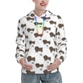 thumbnail image 1 of Kdxio Dachshund Dog Print Womens Oversized Hoodies Sweatshirts Hooded Pullover Tops Sweaters Casual-, 1 of 7
