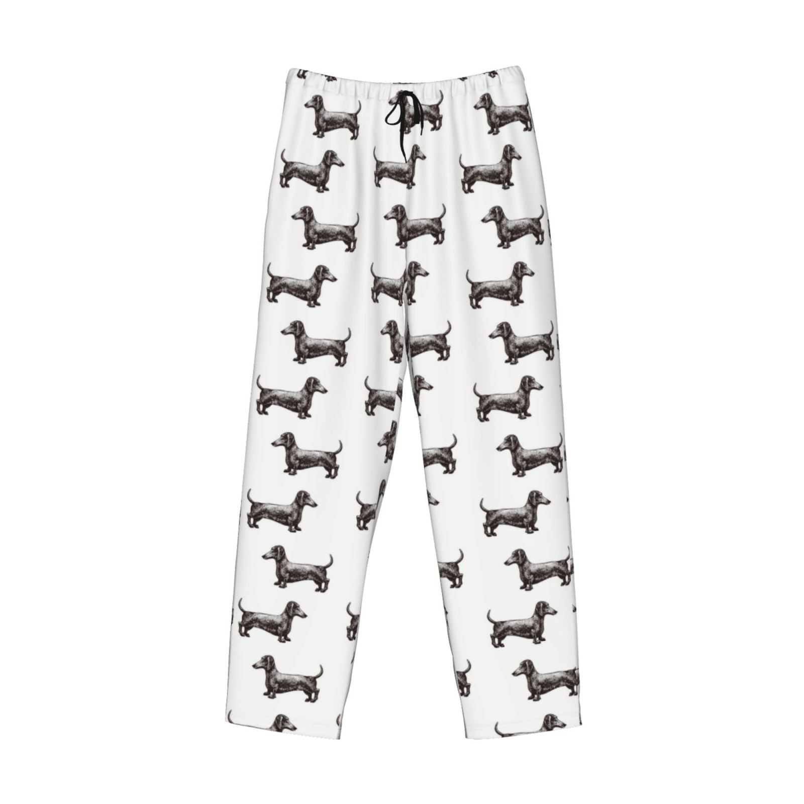 Kdxio Dachshund Dog Puppy Print Men's Sleep Pajama Pant Lounge Pants ...