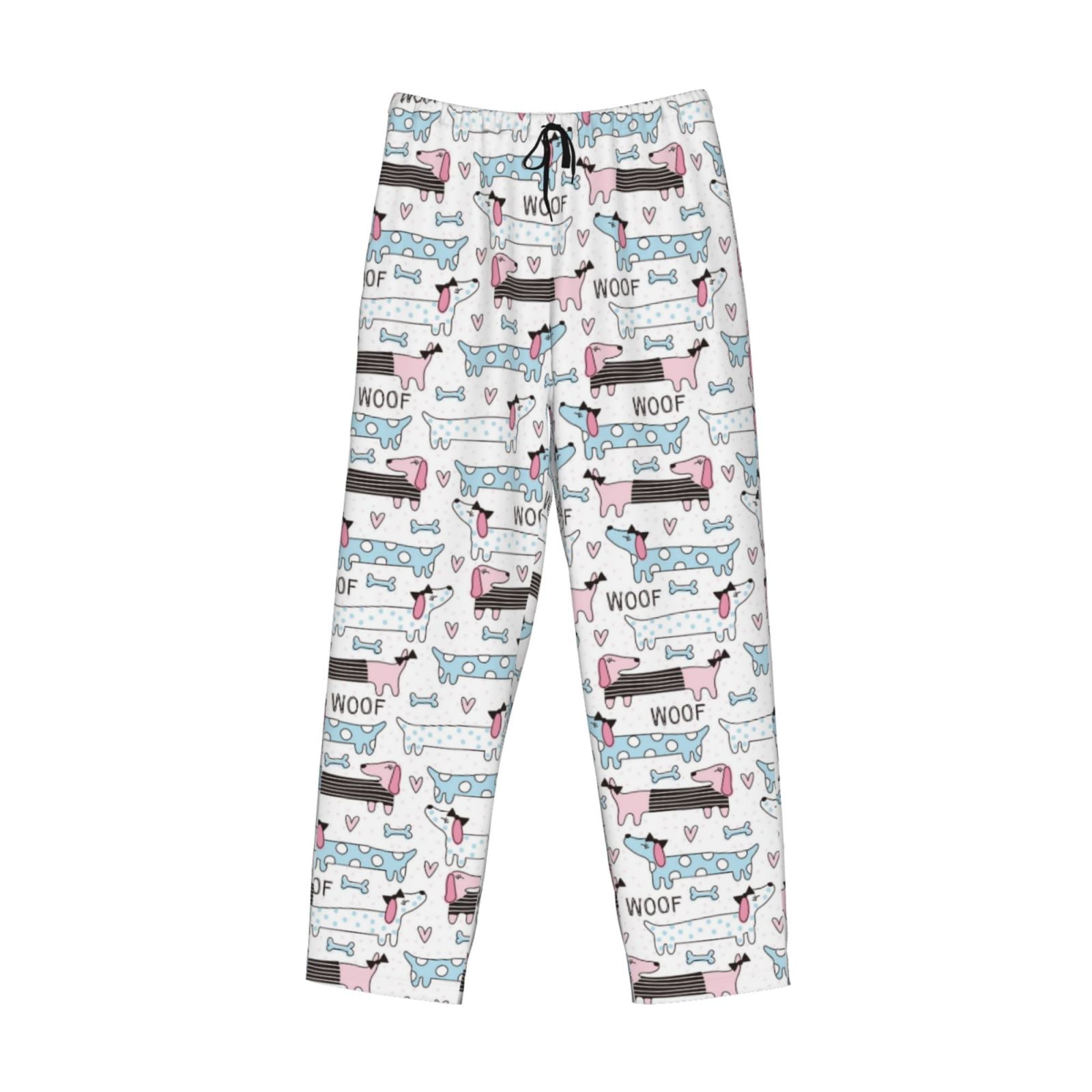 Kdxio Dachshund Dog Puppy Print Men's Sleep Pajama Pant Lounge Pants ...