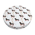thumbnail image 1 of Kdxio Dachshund On A Skateboard Print Stool Covers Round,Stretch Round Bar Stool Covers Washable Bar Stool Cushion Slipcover for 12-15 Inch Chair, 1 of 5