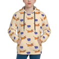 thumbnail image 1 of Kdxio Dachshund Pattern Boys Athletic Unisex Boys Girls Hoodie with Pocket Sweatshirts-X-Large, 1 of 6