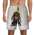 thumbnail image 1 of Kdxio Dachshund Sitting In Bathtub Print Men'S Swim Trunks With Compression Liner 7 Inch Inseam Quick Dry Swim Shorts, 1 of 7