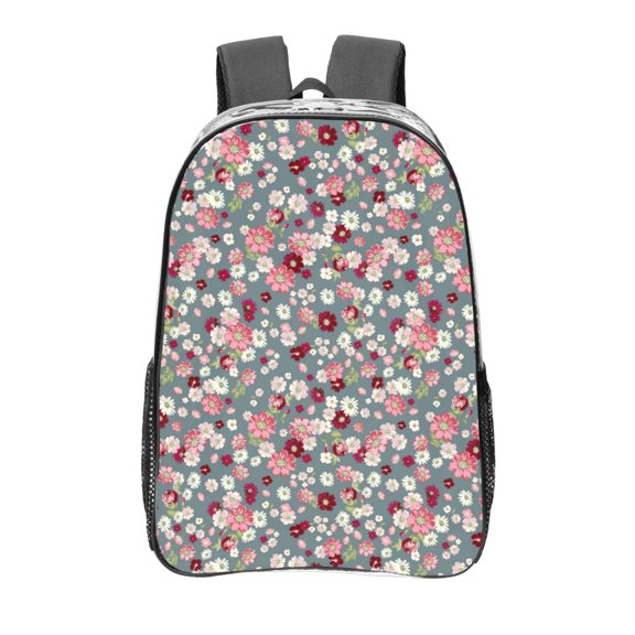 Kdxio Daisies Flowers Clear Backpack, Transparent Bookbag for School for Women Men, Capacity Clear Bag for College, Travel
