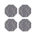 thumbnail image 1 of Kdxio Daisies Flowers Funny Coasters,4 Pcs Leather Coasters,Housewarming Gifts,Protect Furniture from Water Marks Scratch and Damage, 1 of 1
