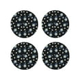 thumbnail image 1 of Kdxio Daisies Flowers Funny Coasters,4 Pcs Leather Coasters,Housewarming Gifts,Protect Furniture from Water Marks Scratch and Damage, 1 of 8