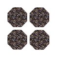 thumbnail image 1 of Kdxio Daisies Flowers Funny Coasters,4 Pcs Leather Coasters,Housewarming Gifts,Protect Furniture from Water Marks Scratch and Damage, 1 of 8