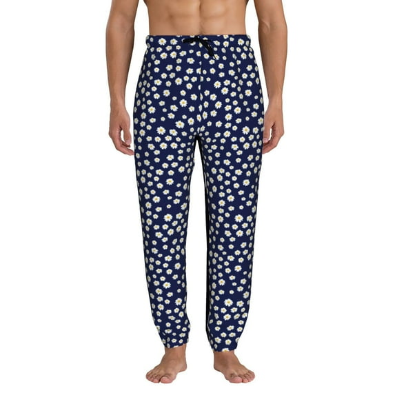 Kdxio Daisies Flowers Pattern Joggers,Sweatpants for Men with Pockets-XX-Large