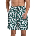 thumbnail image 1 of Kdxio Daisies Flowers Pattern Mens Casual Shorts - Drawstring Summer Beach Sports Shorts for Men, 1 of 9