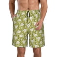 thumbnail image 1 of Kdxio Daisies Flowers Pattern Mens Casual Shorts - Drawstring Summer Beach Sports Shorts for Men, 1 of 9