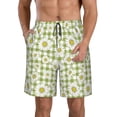thumbnail image 1 of Kdxio Daisies Flowers Pattern Mens Casual Shorts - Drawstring Summer Beach Sports Shorts for Men, 1 of 9