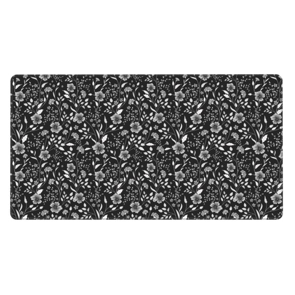Kdxio Daisies Flowers Print Large Gaming Mouse Pad,Non-Slip Base,Water Resist Keyboard Pad for Gamer,Office & Home,29.5 x 15.8 in