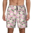thumbnail image 1 of Kdxio Daisies Flowers Print Men's Swim Trunks with Compression Liner 7 Inch Inseam Quick Dry Swim Shorts, 1 of 7