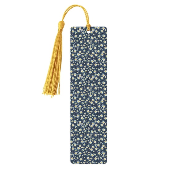Kdxio Daisy Floral B Print Metal Tassel Bookmarks,Perfect Gift for Art Lovers and Bookworms Metal Bookmarks for Women