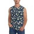 thumbnail image 1 of Kdxio Daisy Floral B for Men's Muscle T-shirt,Sleeveless for Workout Running Athletic Gym Lounge Casual, 1 of 7