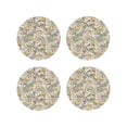 thumbnail image 1 of Kdxio Daisy Funny Coasters,4 Pcs Leather Coasters,Housewarming Gifts,Protect Furniture from Water Marks Scratch and Damage, 1 of 8