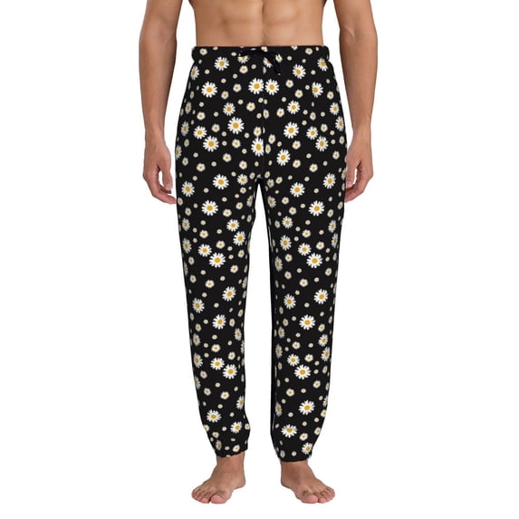 Kdxio Daisy Pattern Joggers,Sweatpants for Men with Pockets-Large