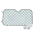 thumbnail image 1 of Kdxio Daisy Plaid Blue Print Windshield Sun Shade,UV Rays and Sun Heat Protection,Sunshade for Car Windshield,Car Shade Front Windshield - Small, 1 of 6