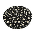 thumbnail image 1 of Kdxio Daisy Print Stool Covers Round,Stretch Round Bar Stool Covers Washable Bar Stool Cushion Slipcover for 12-15 Inch Chair, 1 of 7