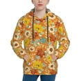 thumbnail image 1 of Kdxio Daisy maple fall Pattern Boys Athletic Unisex Boys Girls Hoodie with Pocket Sweatshirts-Medium, 1 of 6