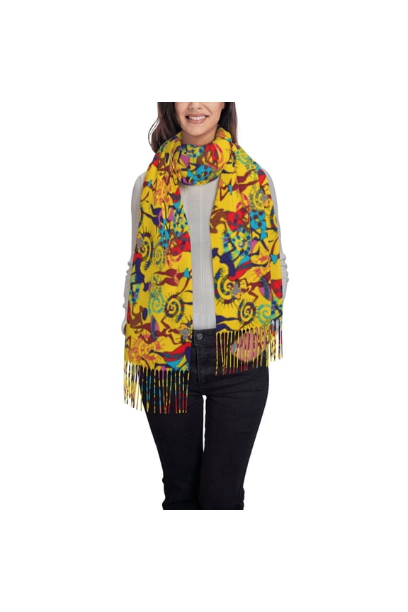 Dancing African Womens Women's Scarf Womens Winter Scarf, Fashion Scarfs for Women, Shawls and Wraps, Long Blanket Scarf