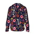 thumbnail image 1 of Kdxio Dancing Skeletons Floral Garden Print Women Men Sun Protection UPF 50+ Jackets Zip Up Long Sleeve Hoodie Hiking Lightweight with Pockets, 1 of 7