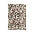 thumbnail image 1 of Kdxio Dark Enchanted Flowers And Birds Pattern Golf Towel (24" X 16") with Carabiner Clip - The Convenient Golf Cleaning Towel, 1 of 8