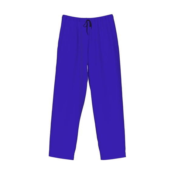 Kdxio Darkblue Print Men's Sleep Pajama Pant Lounge Pants with Pockets